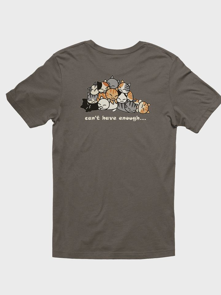Gray and White (Off-white) Cat Unisex T-shirt product image (2)