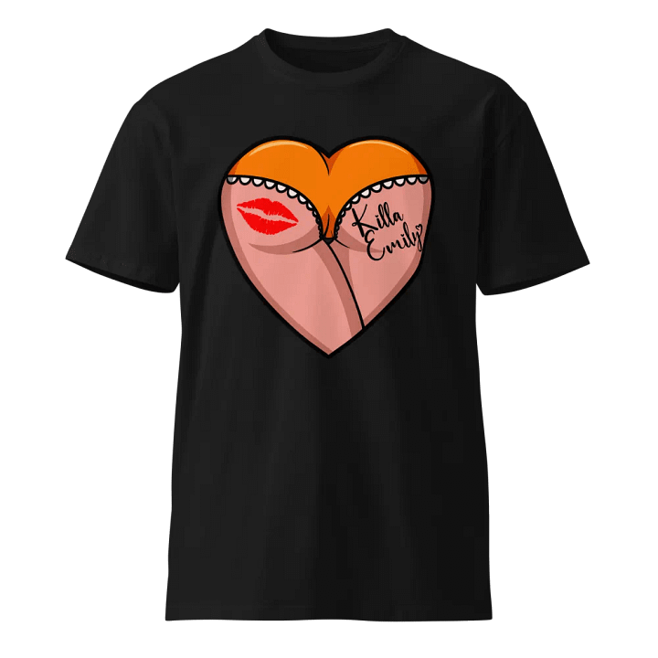 ORANGE HEART BUTT UNISEX TEE product image (1)