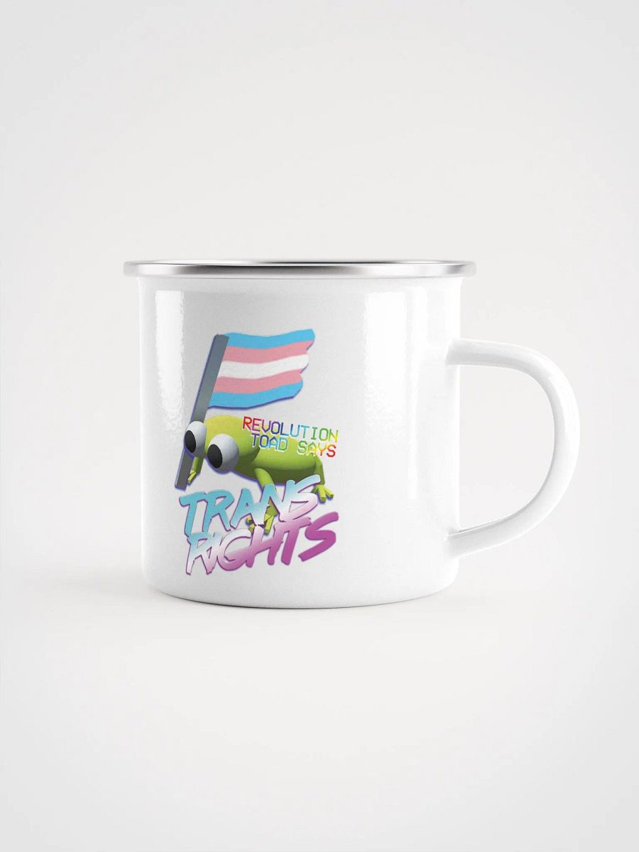 Revolution Toad Classic Trans Rights Enamel Mug product image (1)