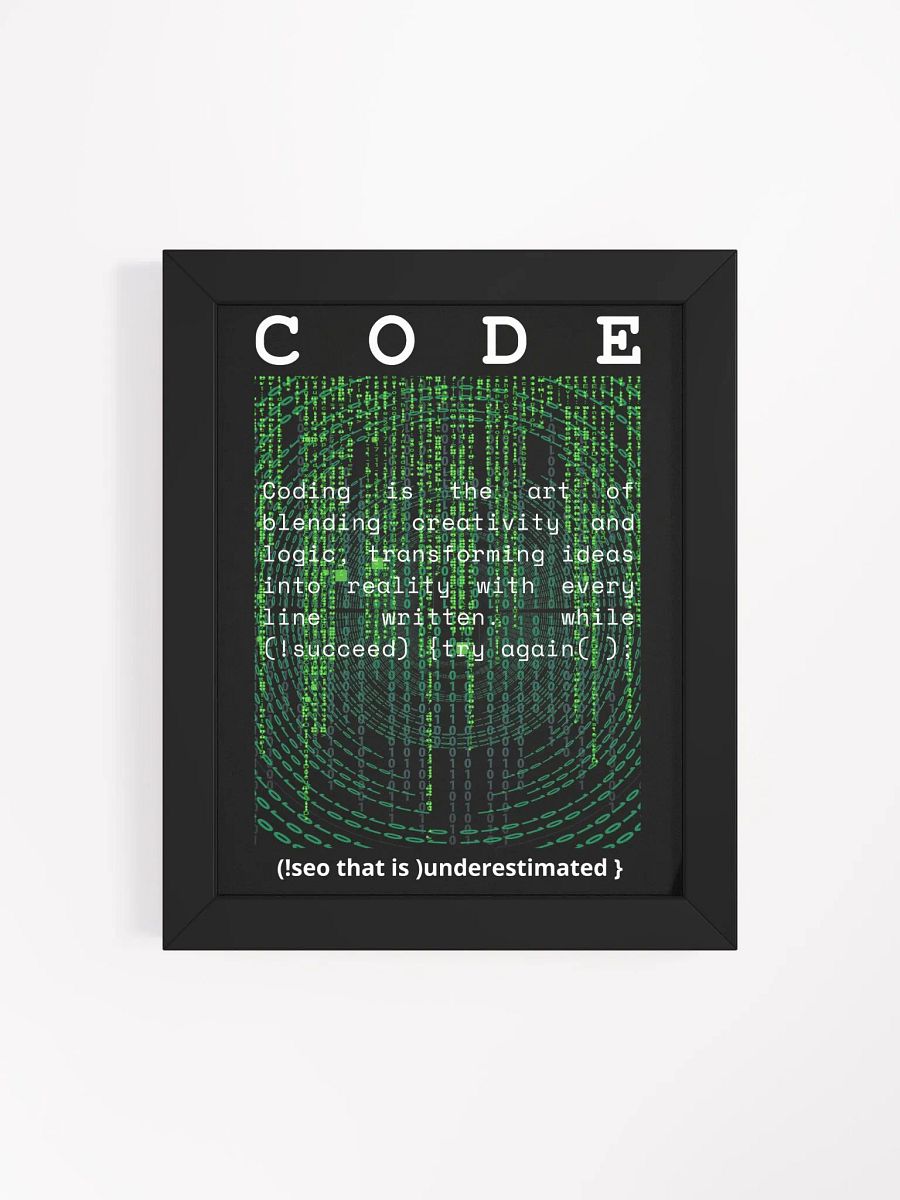 Digital Matrix Coding Art Print product image (31)
