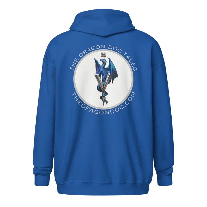 Dragon Doc Heavyweight Full-Zip Hoodie - Royal Blue product image (2)
