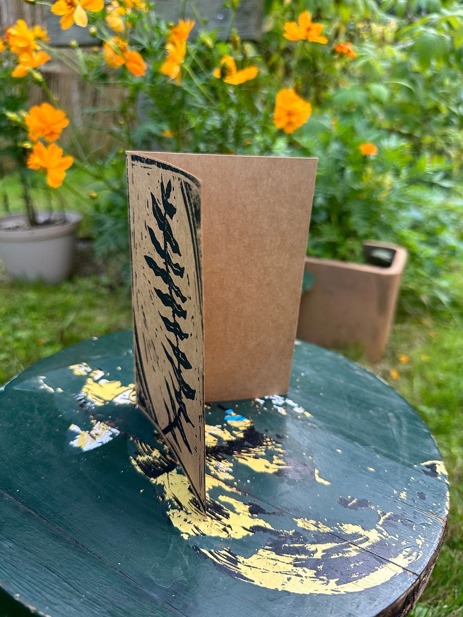 Fern Block Print Greeting Card (Blank) product image (4)