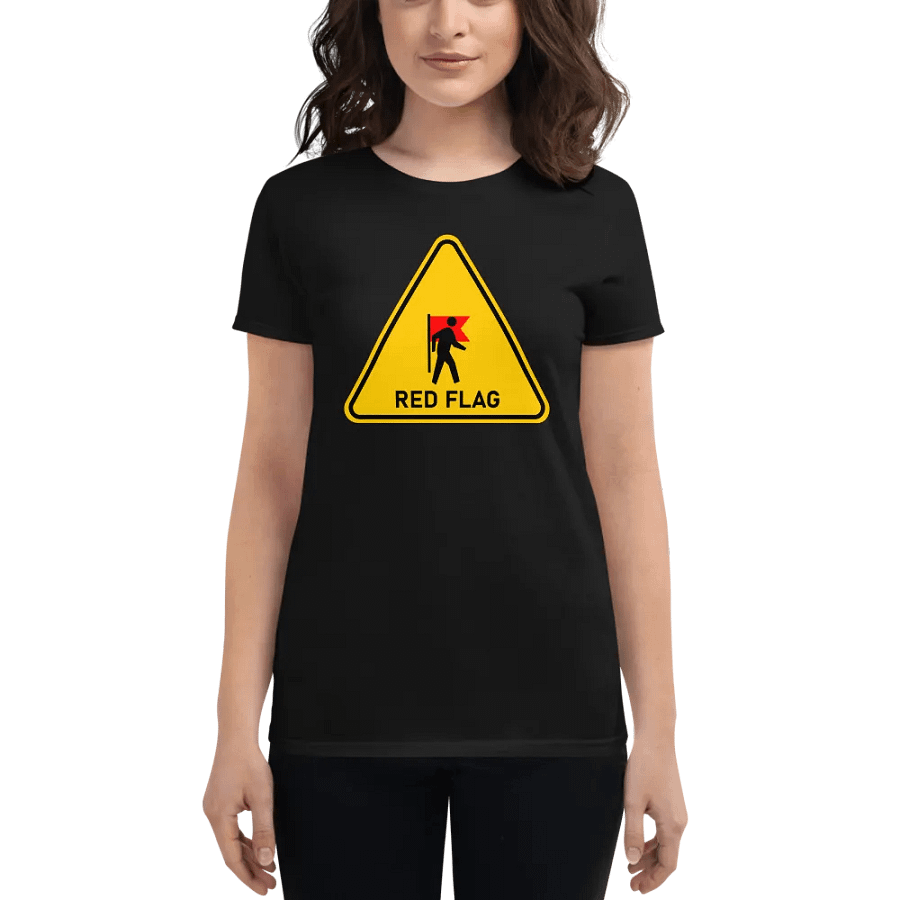 Walking Red Flag Women's Shirt product image (1)