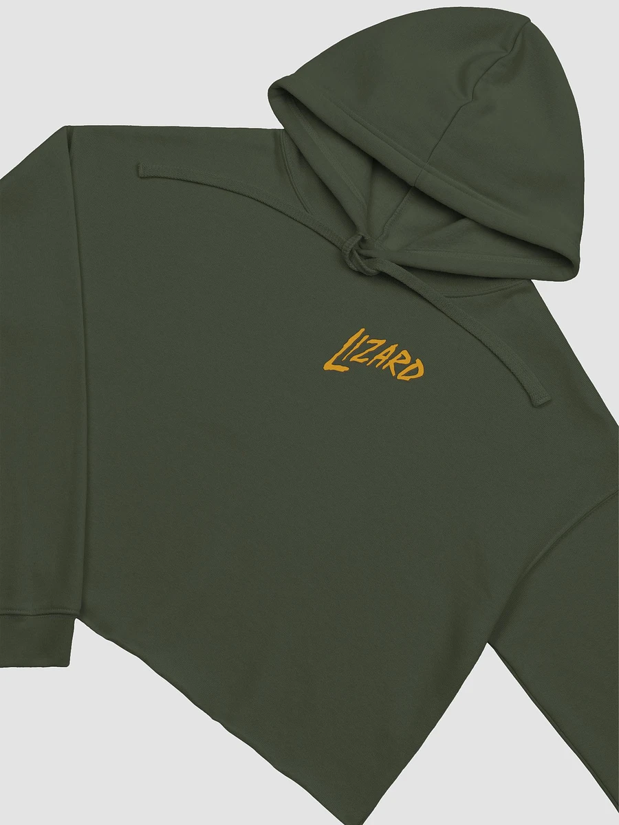 (2 sided) Lizard fleece crop hoodie product image (4)
