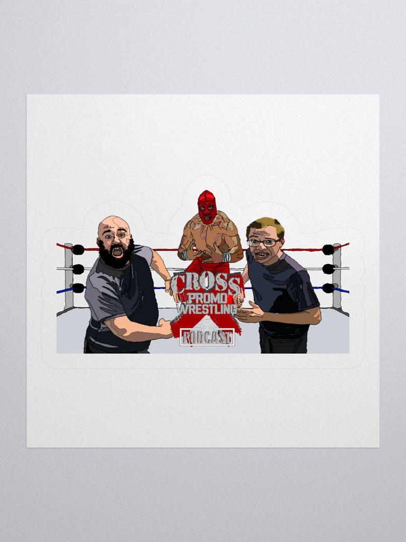 Cross Promo Wrestling Podcast Stickers