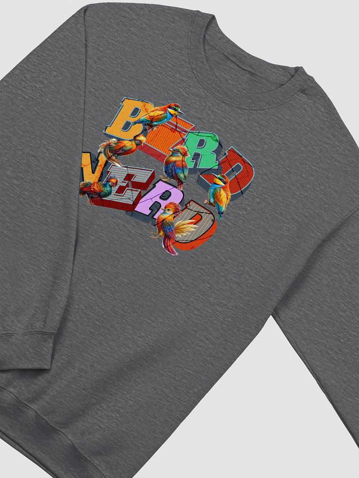 Bird Nerd Avian Typography Delight Sweatshirt product image (4)