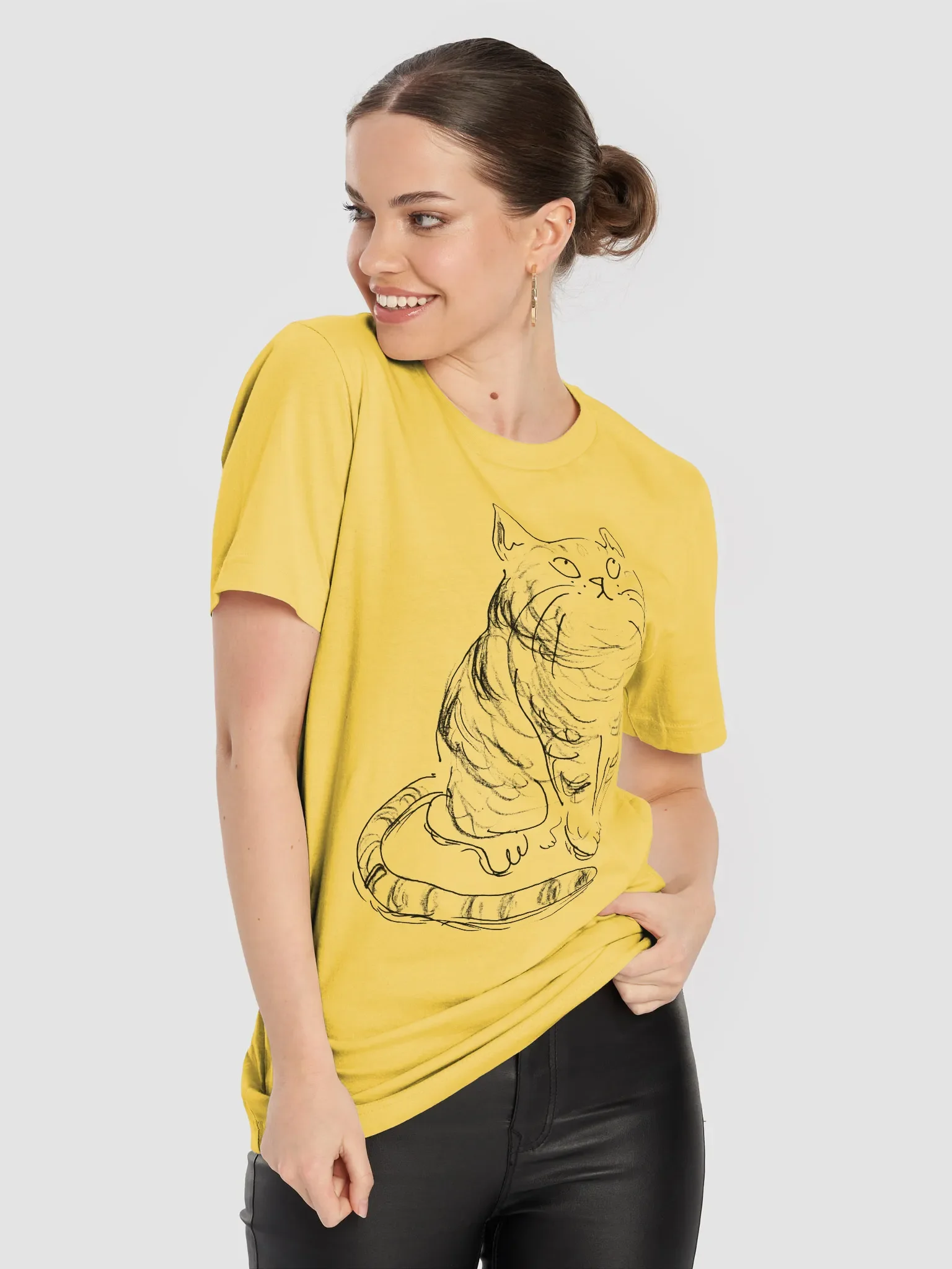 Meow-nagement (Striped Feline Stylized T-Shirt) product image (38)