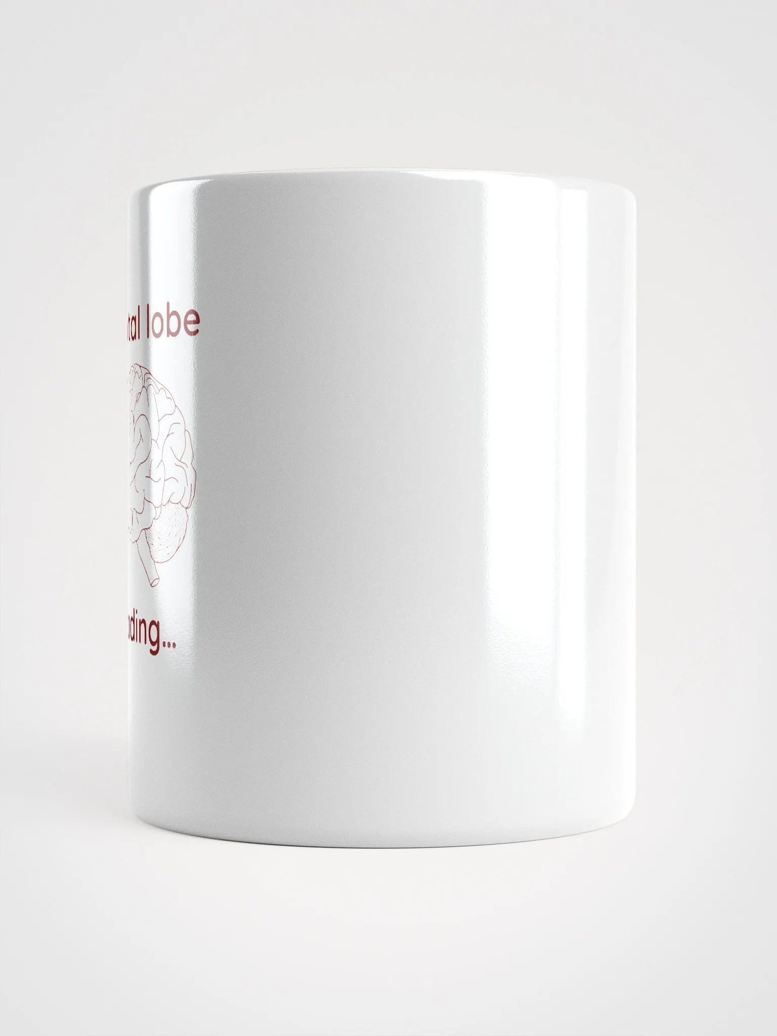 frontal lobe loading... mug (burgundy) product image (14)