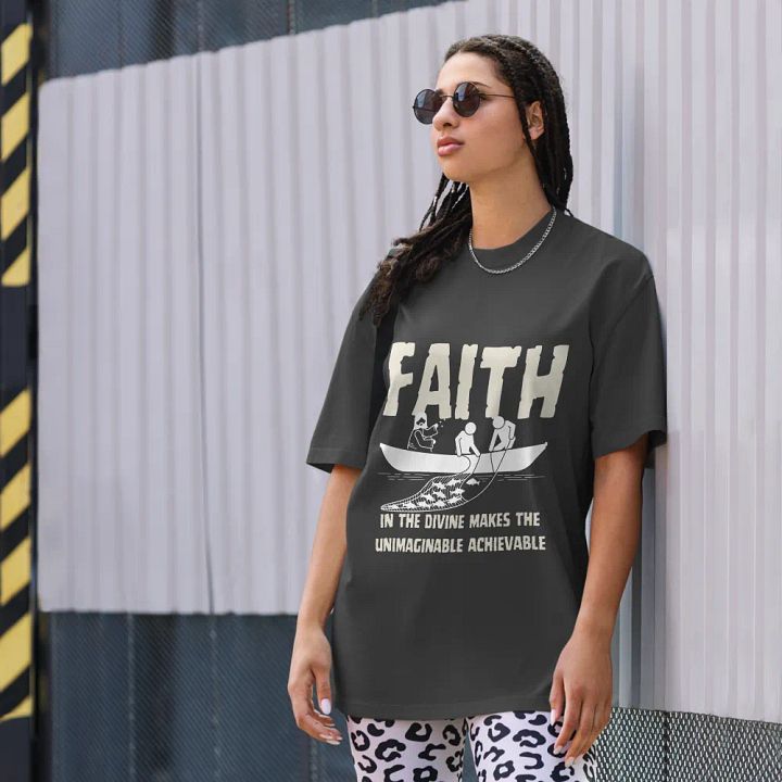 Faith in the Divine Oversize Unisex T-shirt product image (2)
