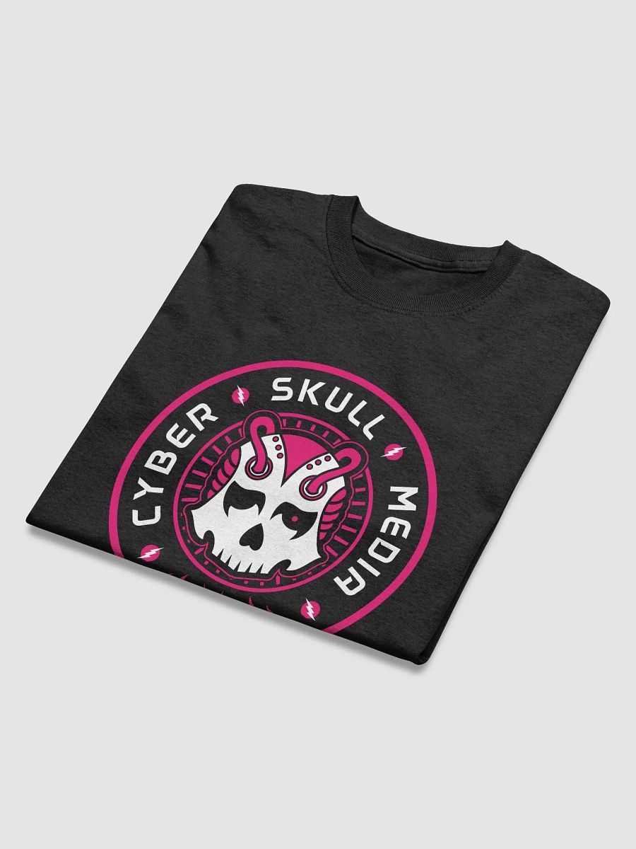 Cyber Skull Media Logo Tee | Pink (Basic) product image (4)