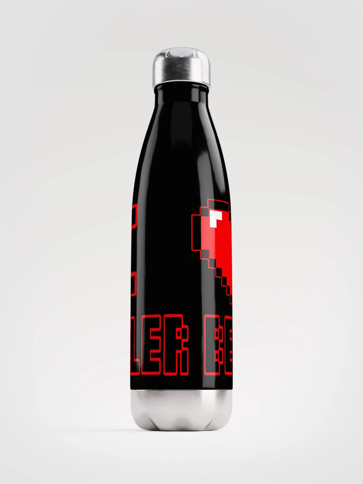 I Heart Perler Bead 2 Water Bottle product image (1)