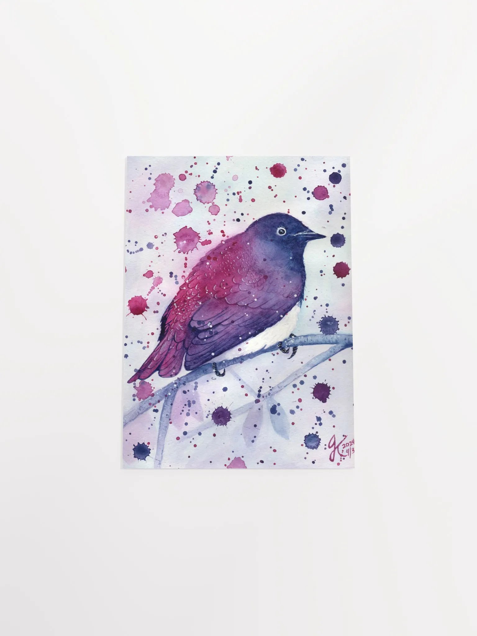Vibrant Perched Violet-Backed Starling Poster product image (22)