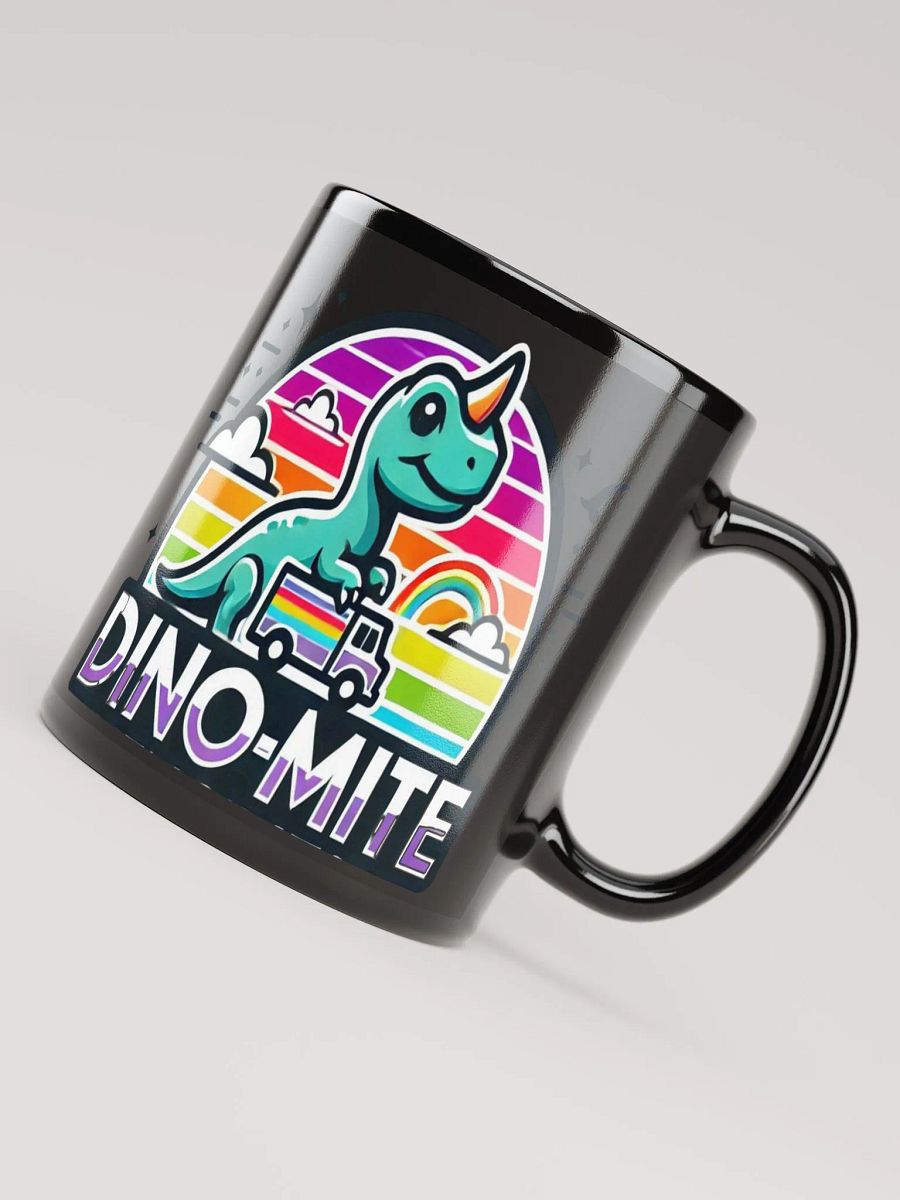DINO-MITE Black Glossy Mug product image (8)