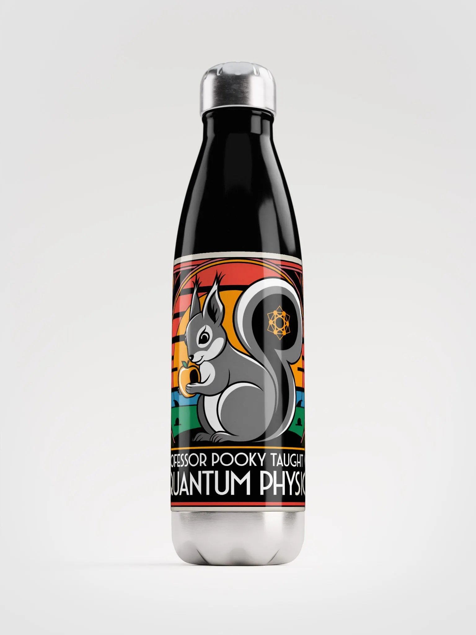 Quantum Physics Squirrel Stainless Steel Water Bottle product image (1)