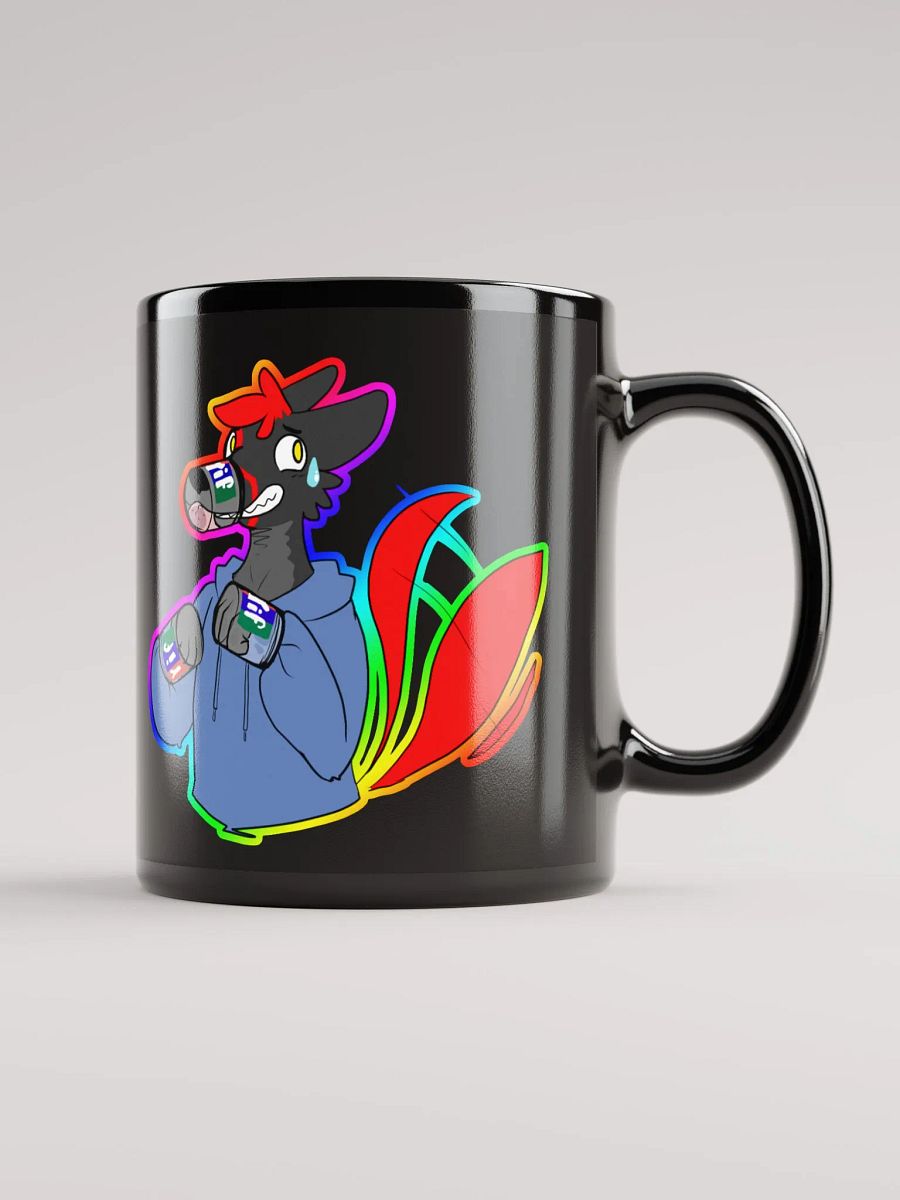 Stuck in the peanut butter Black Glossy Mug product image (1)
