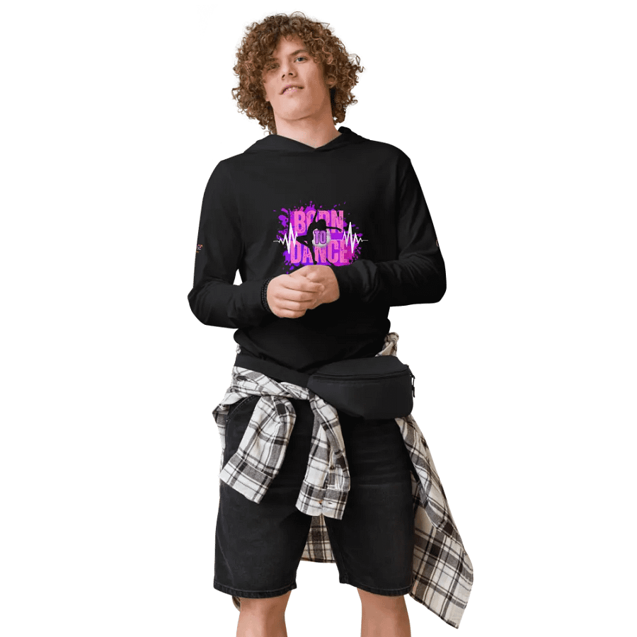 Energetic Born to Dance Her Silhouette Hoodie product image (8)