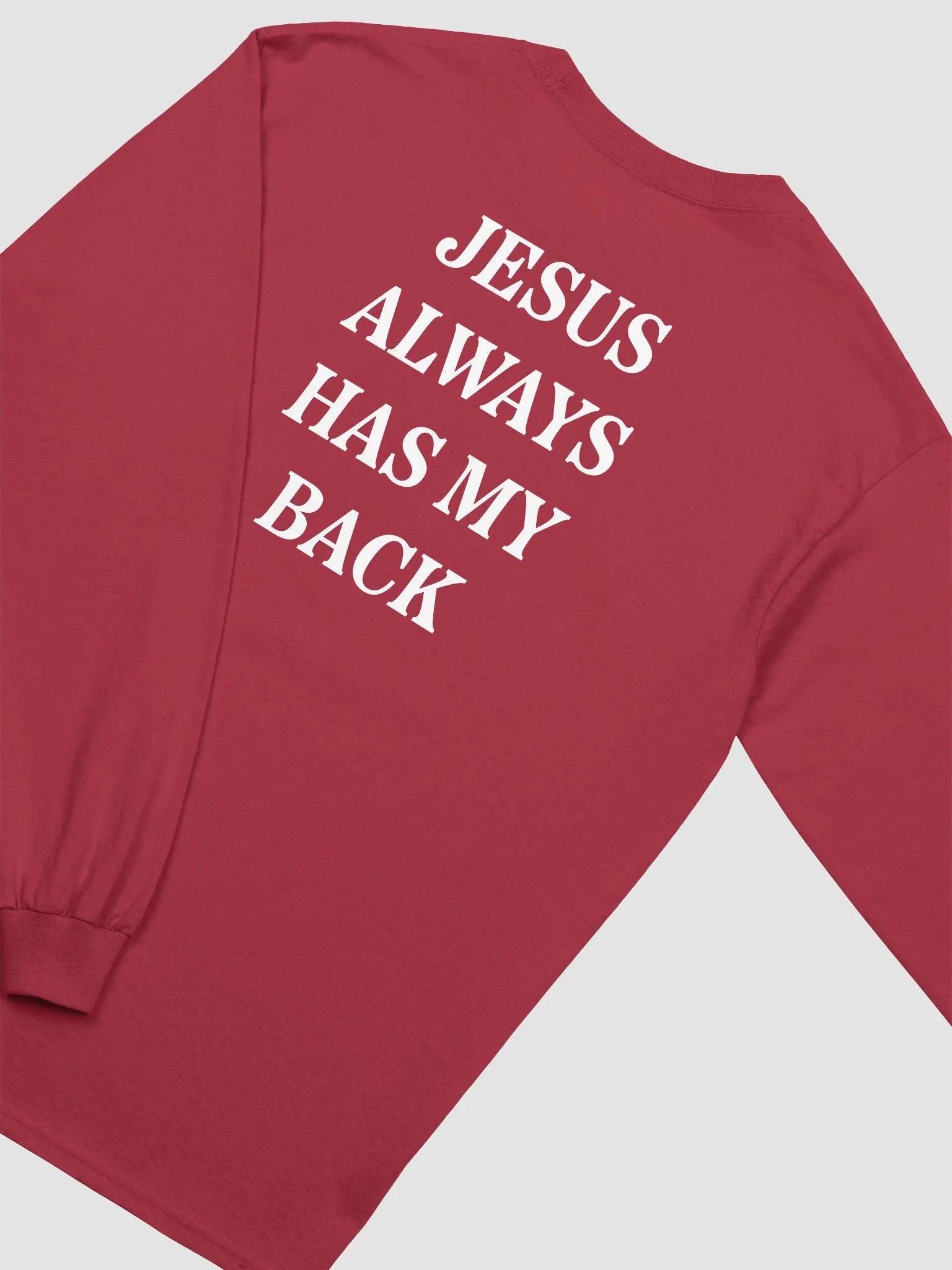 Jesus Always Has My Back | Longsleeve | Color product image (18)