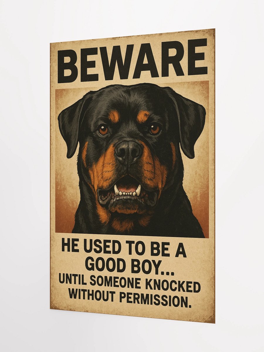 Beware of Rottweiler Poster product image (8)