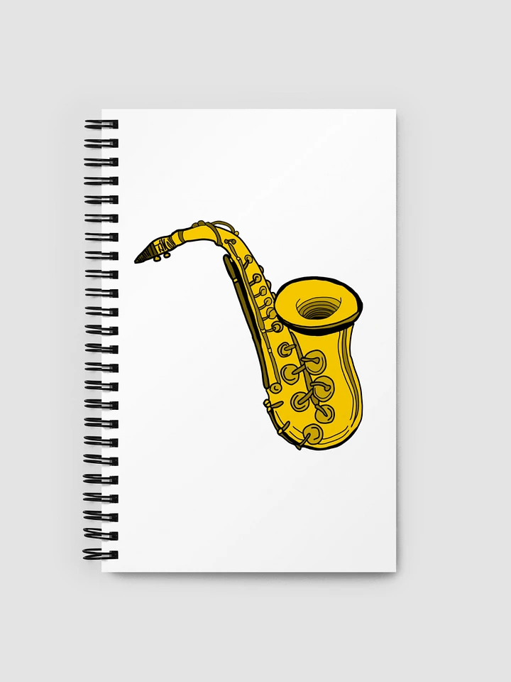Saxophone Spiral Notebook product image (1)