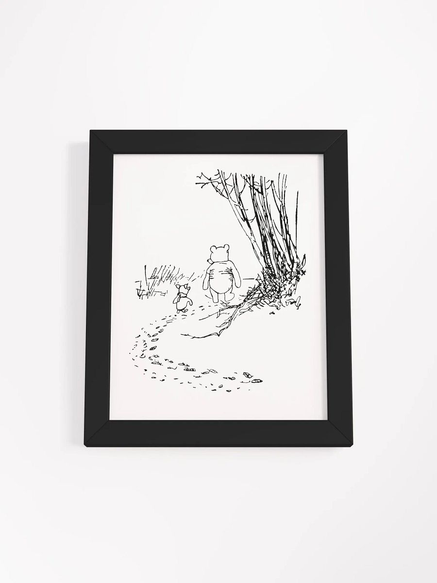 Pooh Bear and Piglet Walking the Path Framed Artwork product image (3)