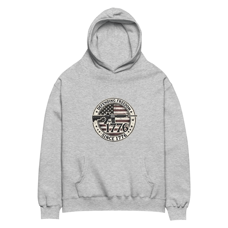 Premium Oversized Hoodie – “Defending Freedom Since 1776” product image (8)
