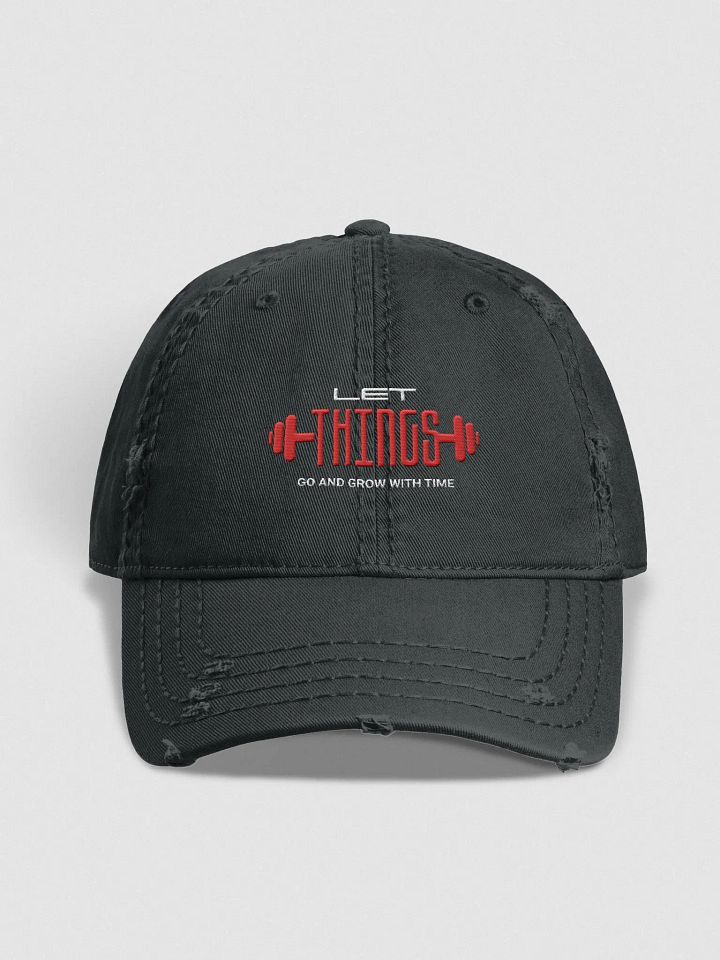 Things Barbell Distressed Dad Hat product image (4)