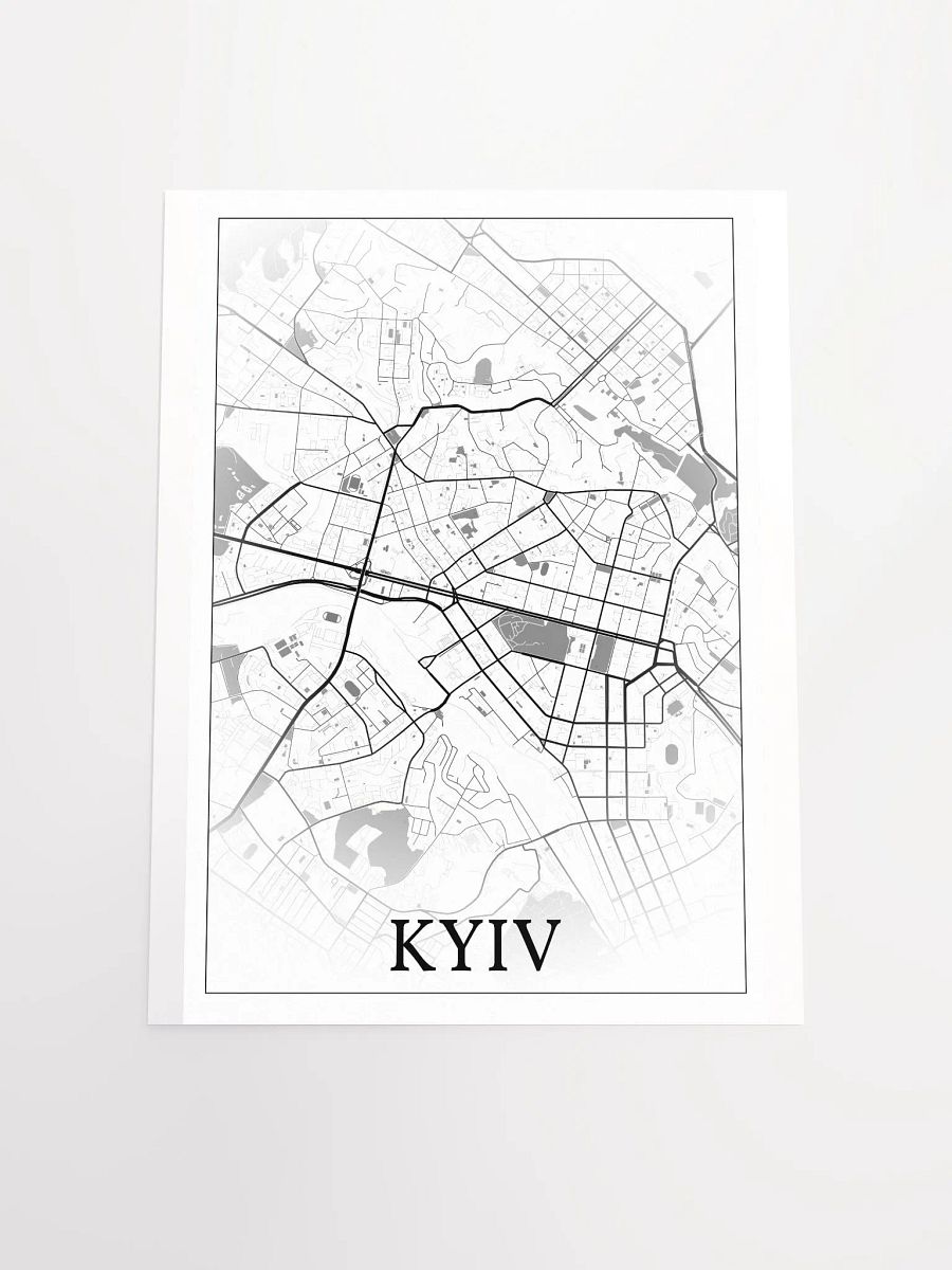Kyiv, Ukraine, city map print product image (17)