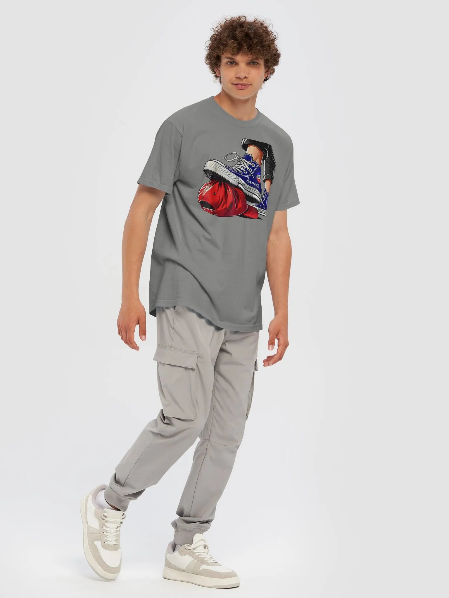 Kamala Chucks Stepping on Trump Hat Shirt product image (1)