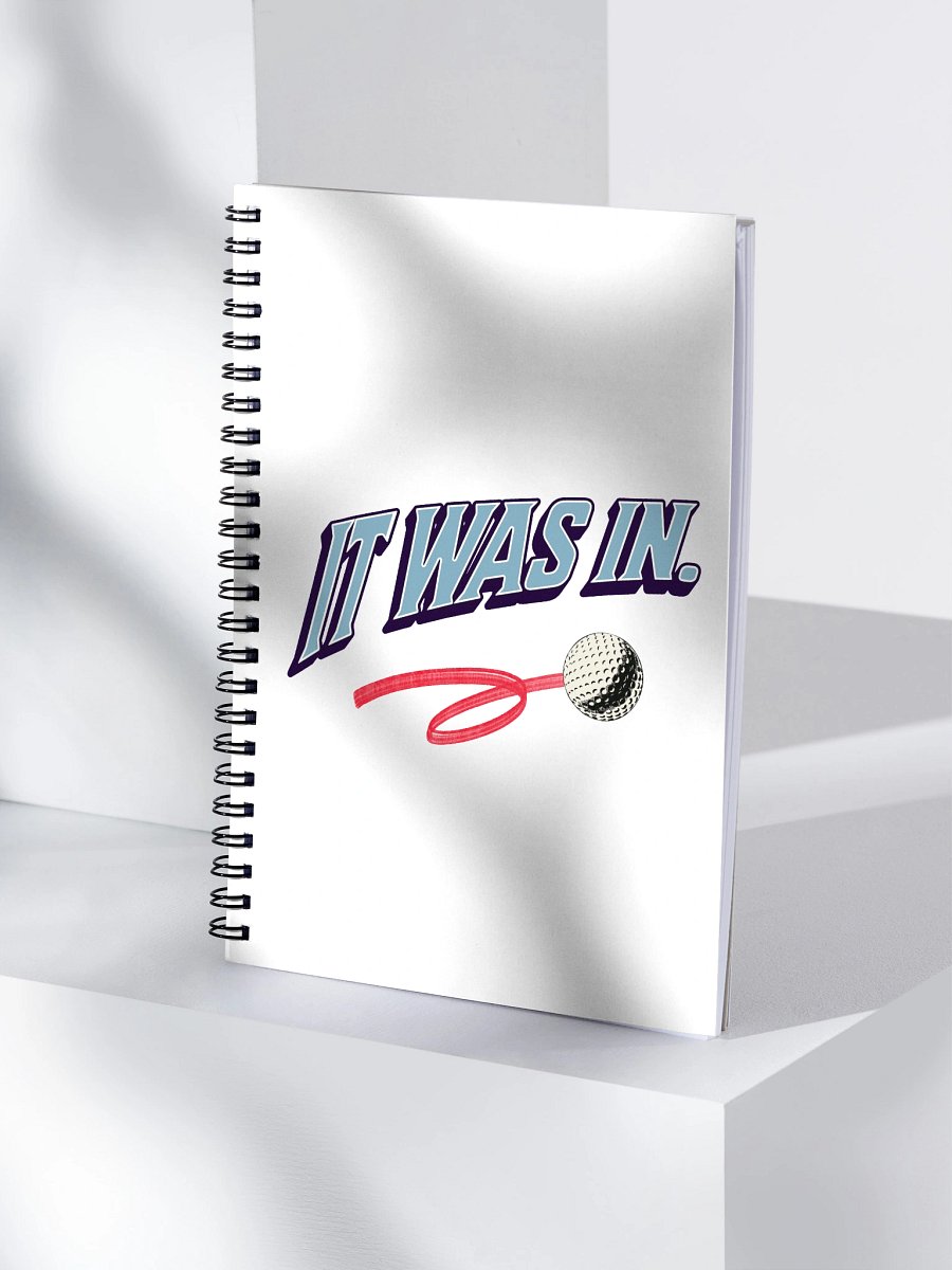 It Was In Golfing Motion Spiral Notebook product image (1)