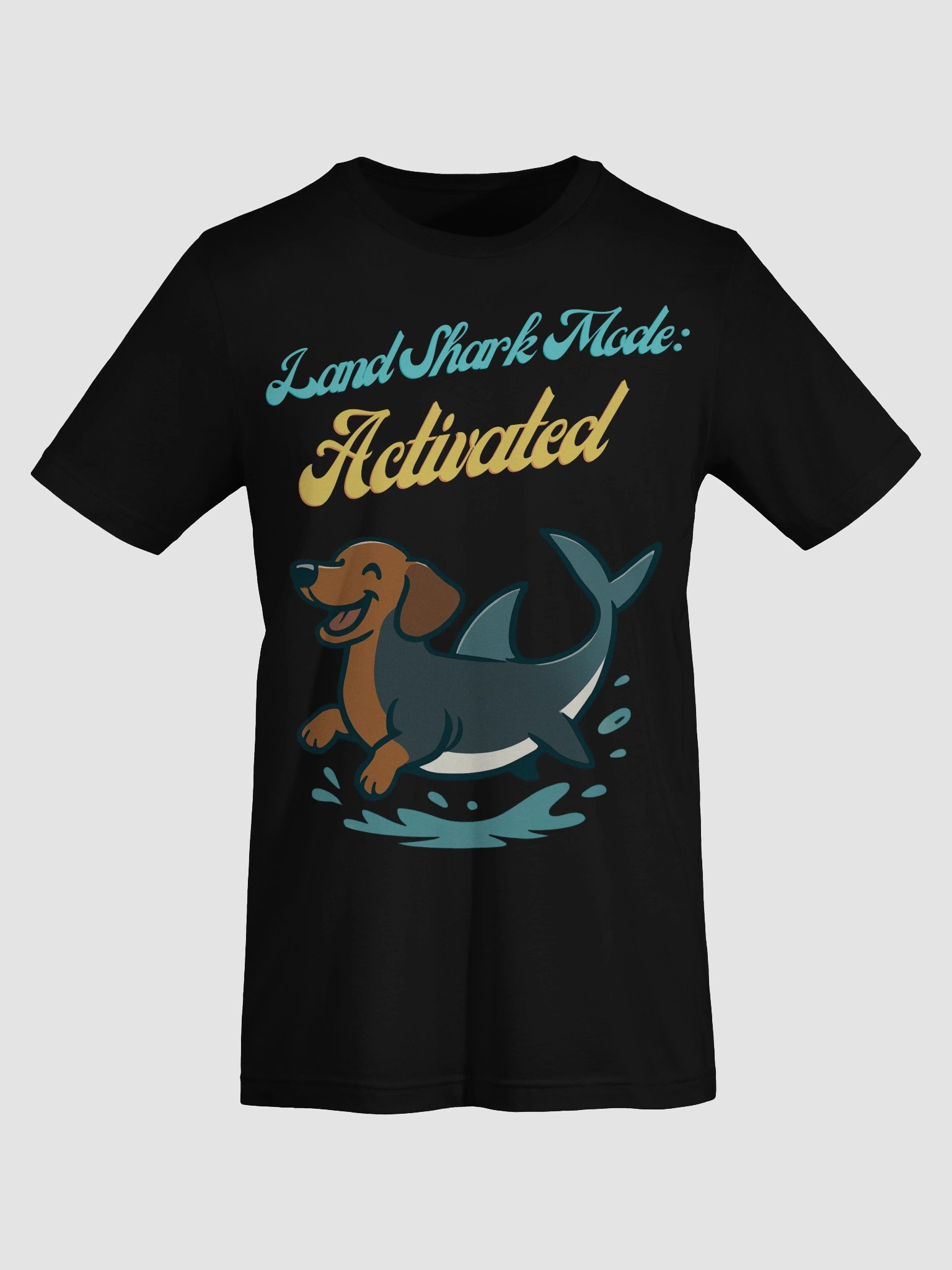 Land Shark Mode: Activated" Funny Dachshund T-Shirt product image (7)