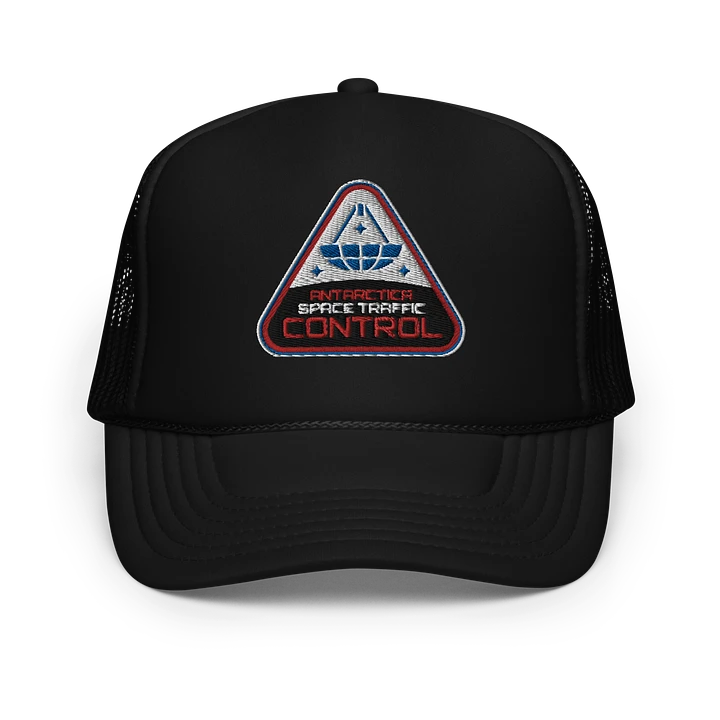 Retro-Futuristic Corporations - Antarctic Space Traffic Control Trucker cap product image (1)