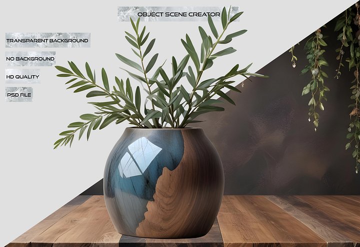 Celestial Grace – Harmony Sphere Vase PNG product image (2)