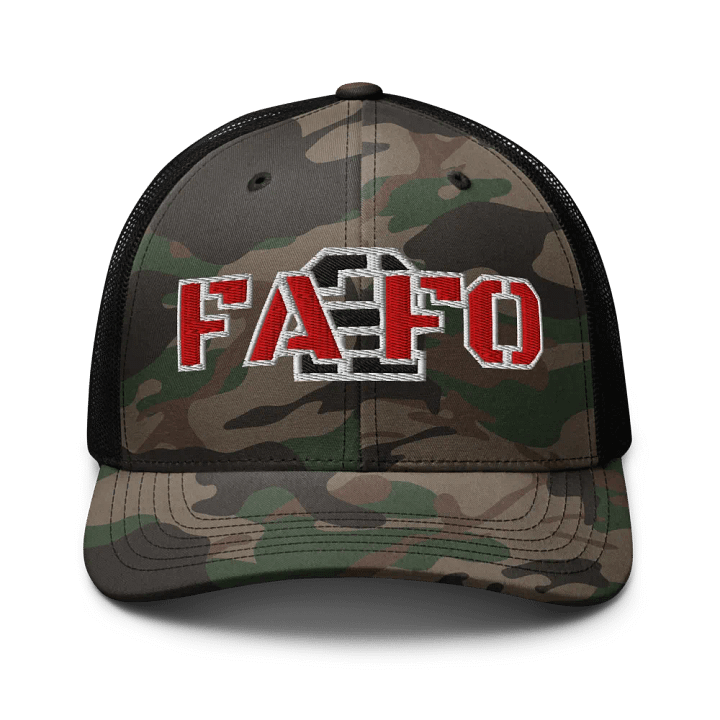 FA2FO Camo Trucker Hat product image (1)