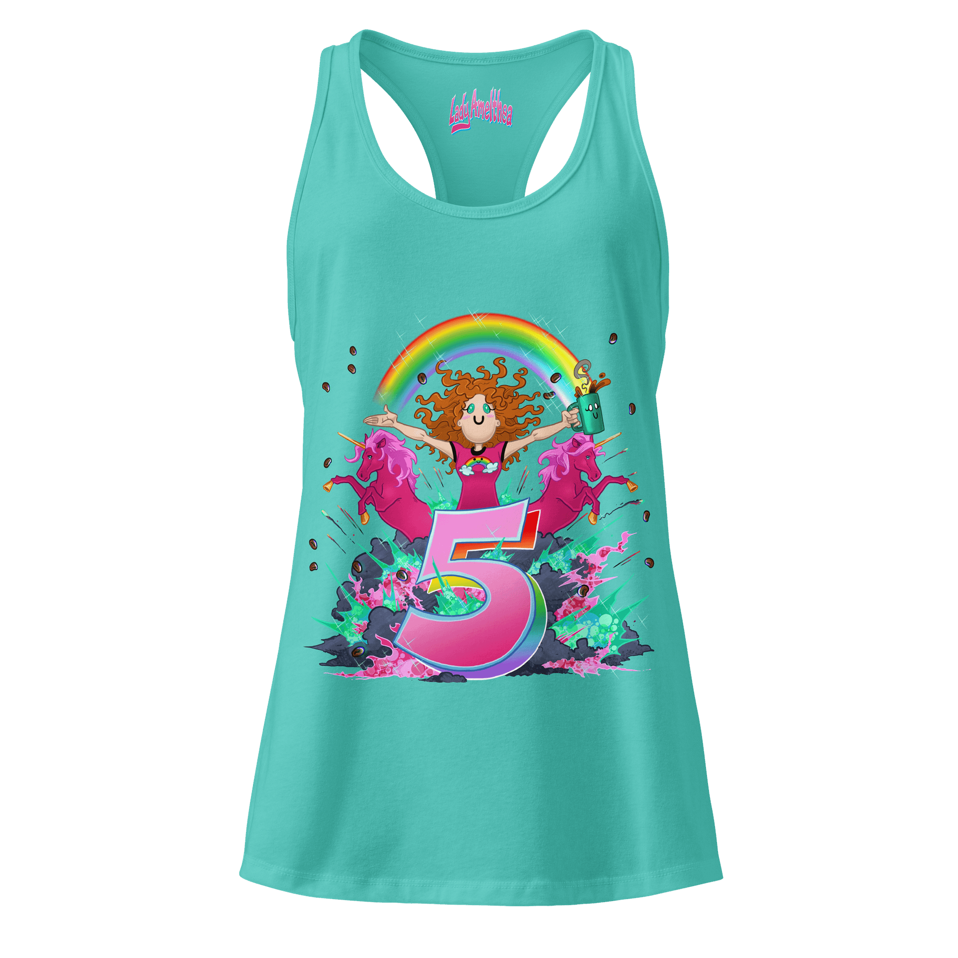 LadyAm5Years Femmem Racerback Tank product image (13)