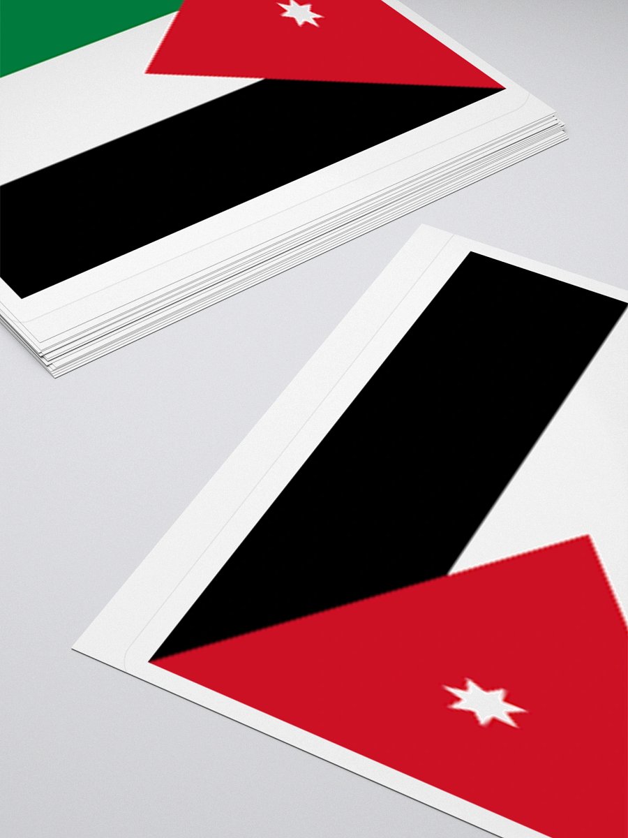 Jordan Flag Sticker | Seven-Pointed Star Design | Durable Vinyl | 3 Sizes product image (10)
