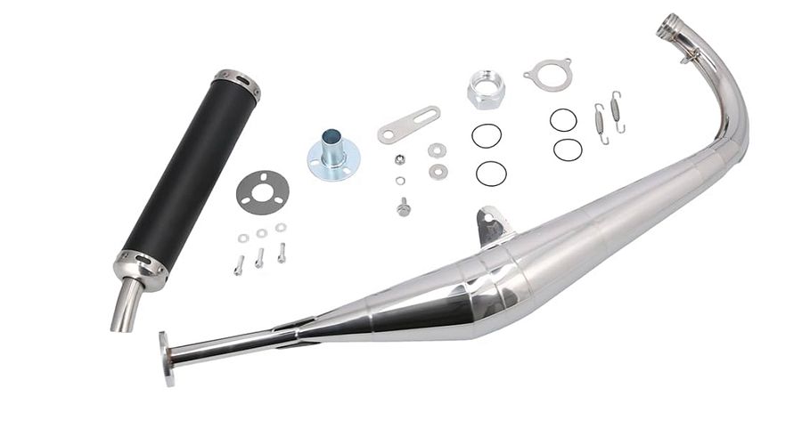 NM Tuning Racingauspuff, (60-110ccm), goldene Nähte, mit Endschalldämpfer product image (1)
