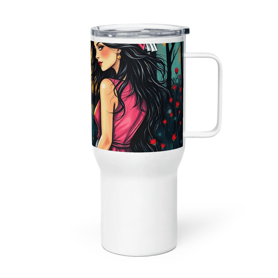 goose lady 4 Sunset Serenity Travel Mug product image (4)