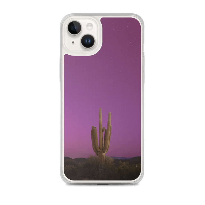 "Aurora Saguaro" - iPhone Case product image (1)