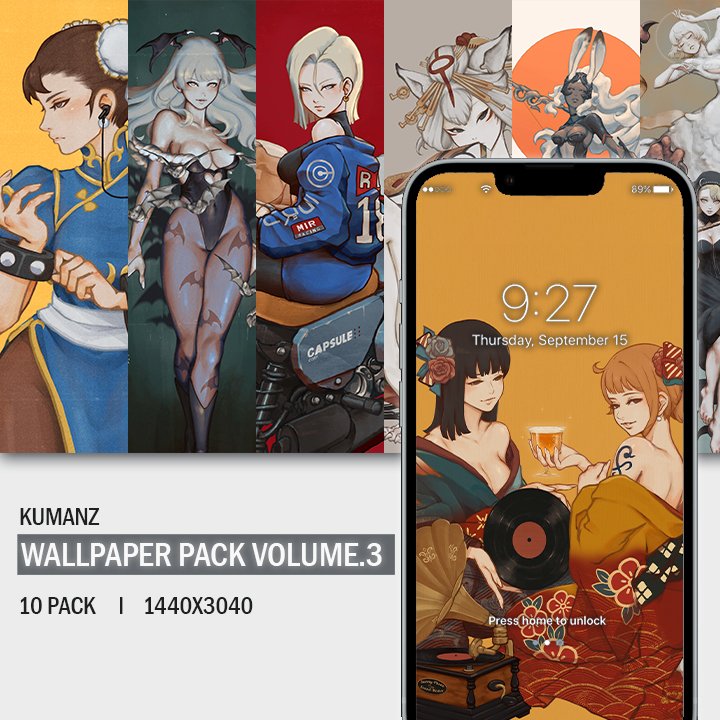 [Free] Kumanz Illustration Wallpaper Pack Volume 3 product image (1)