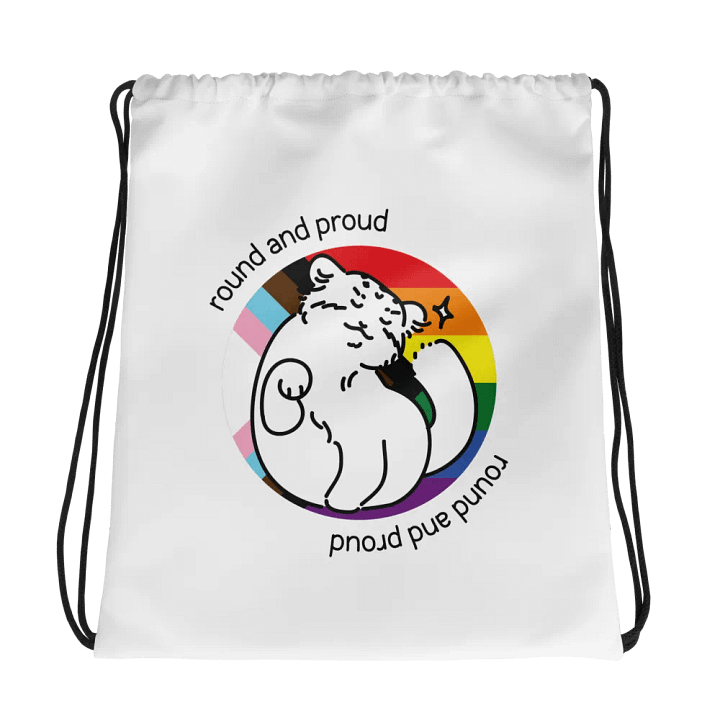 Round and Proud Manul Pride Version - Drawstring Bag product image (1)