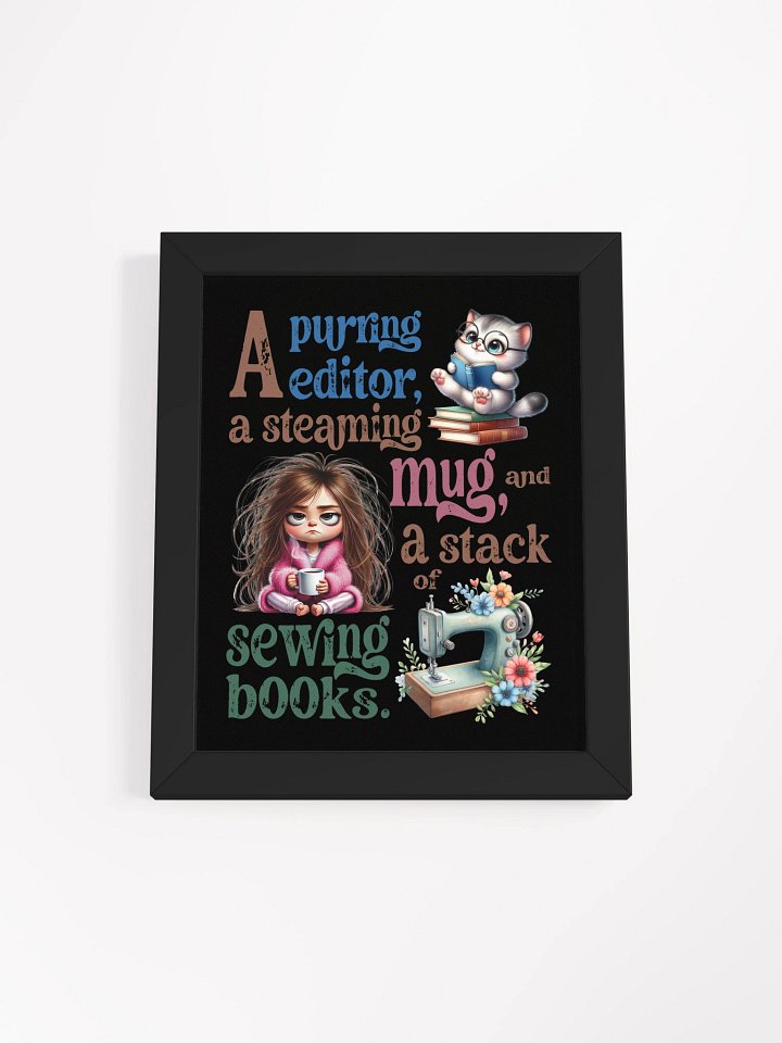 Purring Editor Framed Poster product image (5)