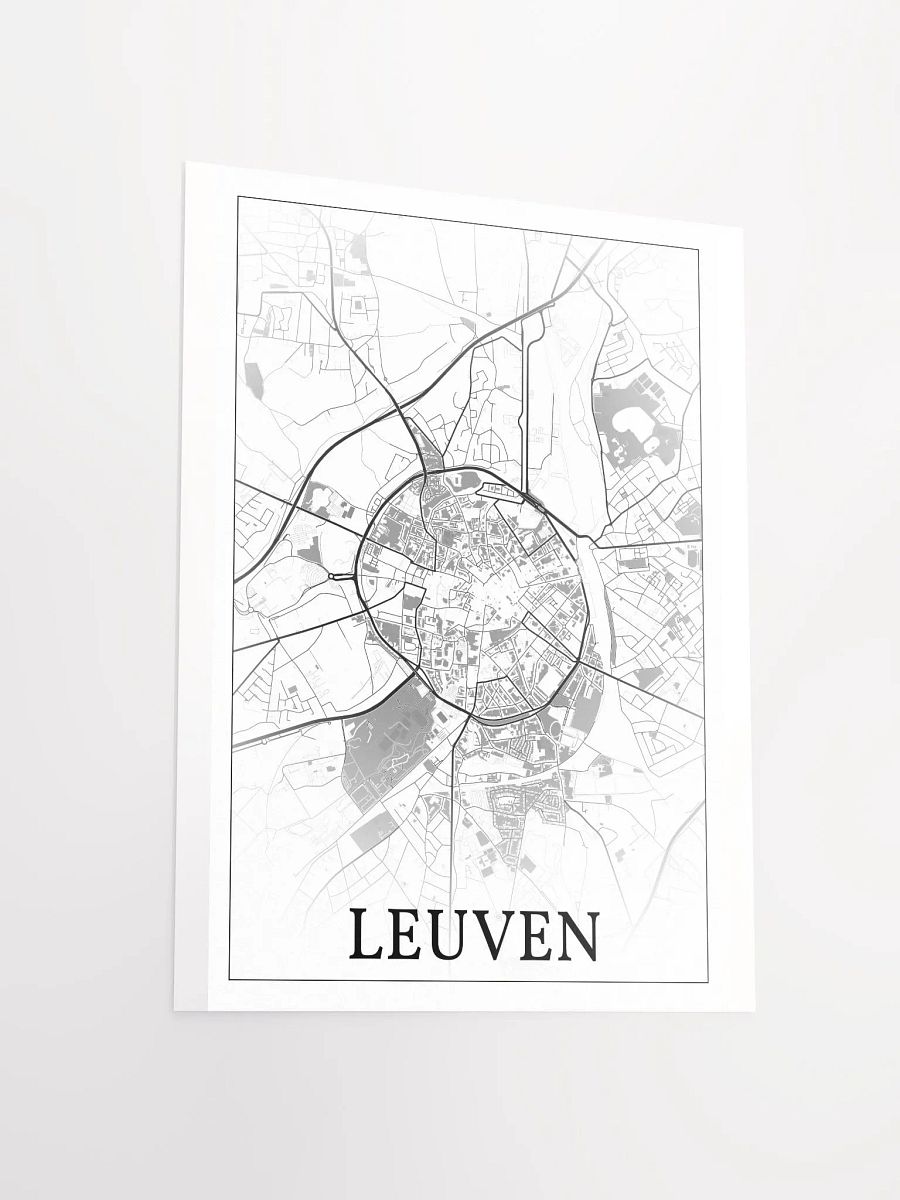 Leuven, Belgium, city map print product image (12)