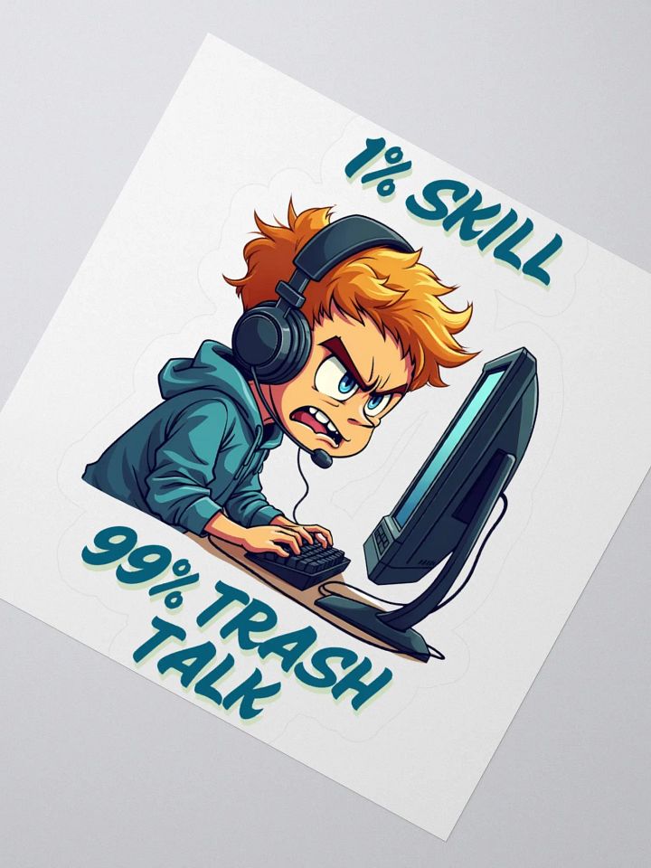 Intense Gamer Kiss Cut Stickers product image (6)