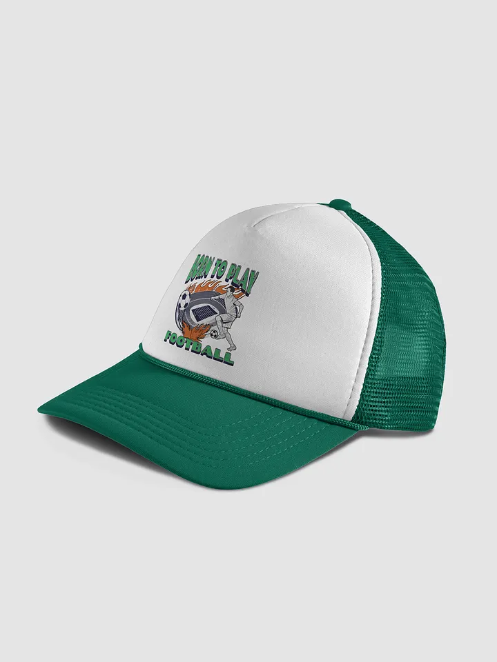 Born To Play Football Soccer Flaming Passion Trucker Hat product image (6)