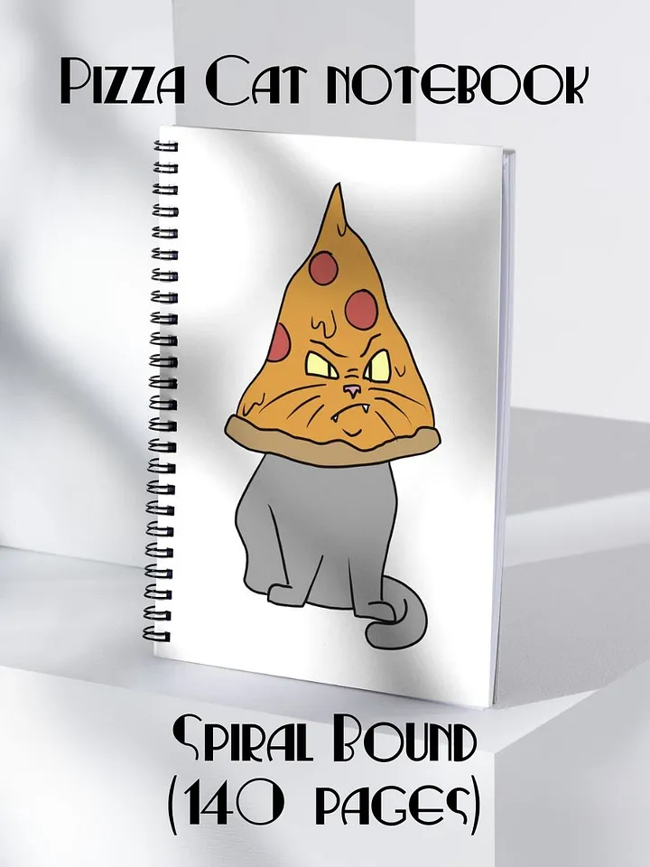 Pizza Cat Spiral Notebook product image (1)