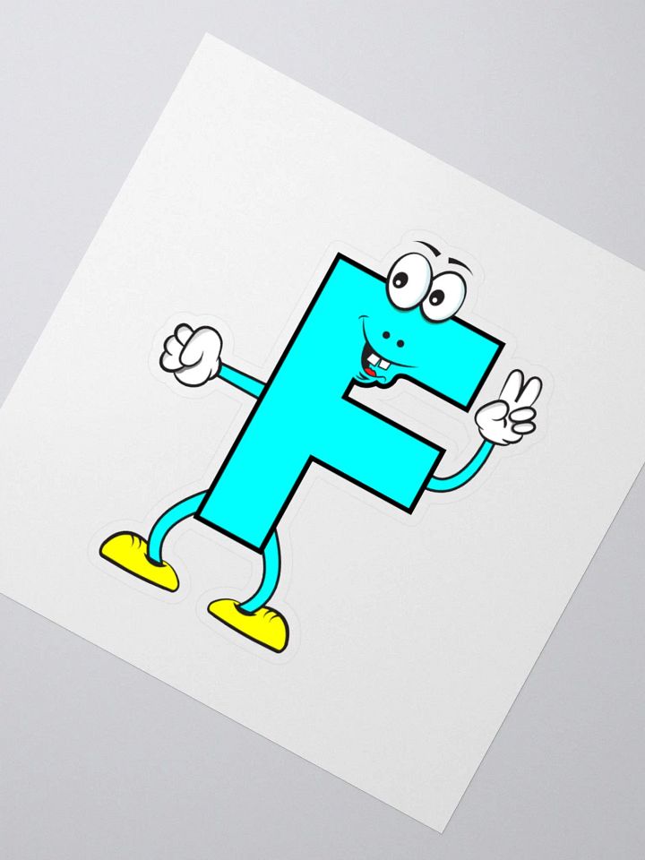 F Cartoon Character Sticker product image (4)