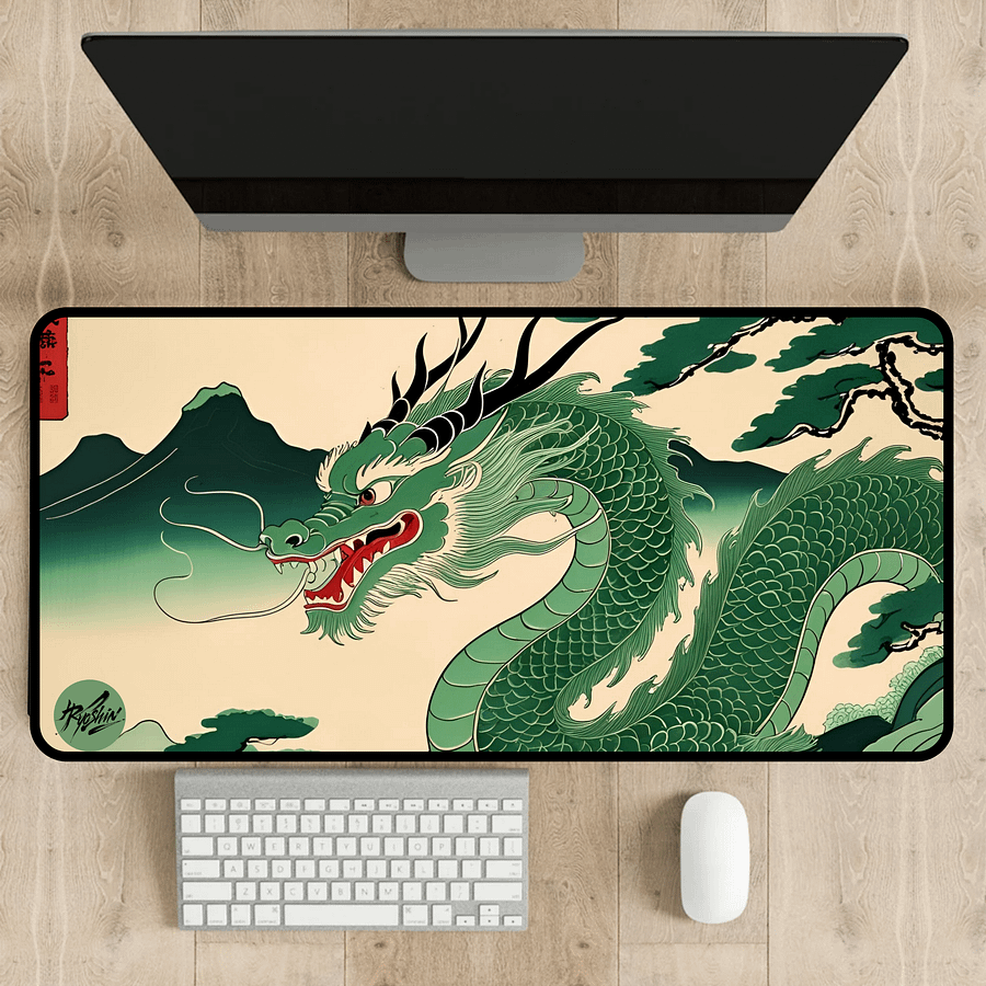 Ryoshin - Forest Guardian (Mori no Shugosha), Ancient Ryū Collection, Desk Mat product image (6)