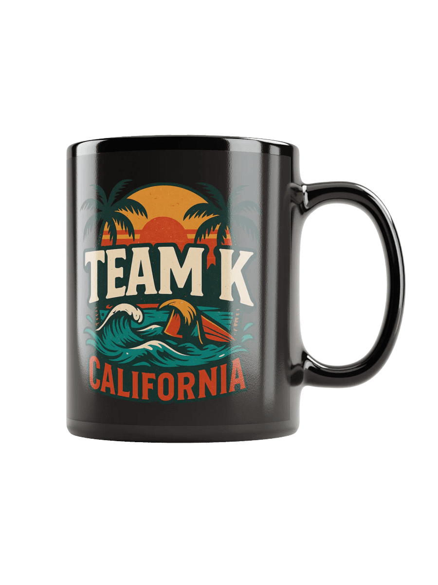 TEAM K CALIFORNIA Black Mug product image (1)