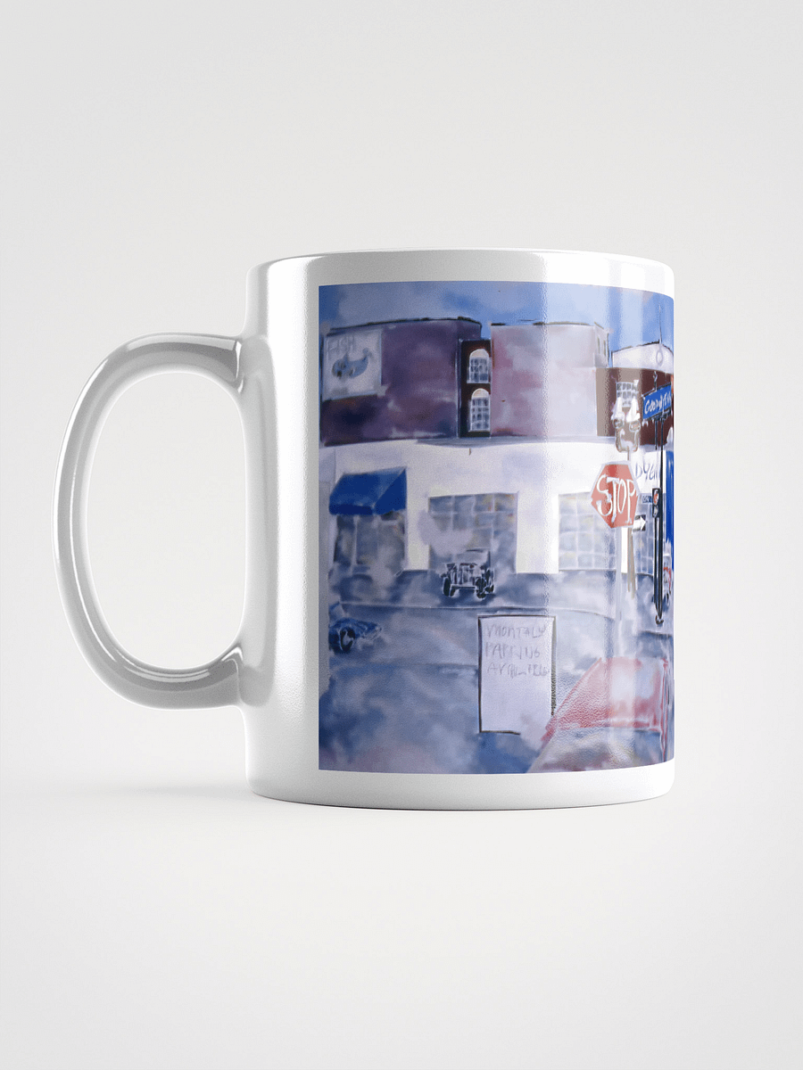 10th, Oak and Burnside, Portland, OR 1989 White Glossy Mug product image (6)