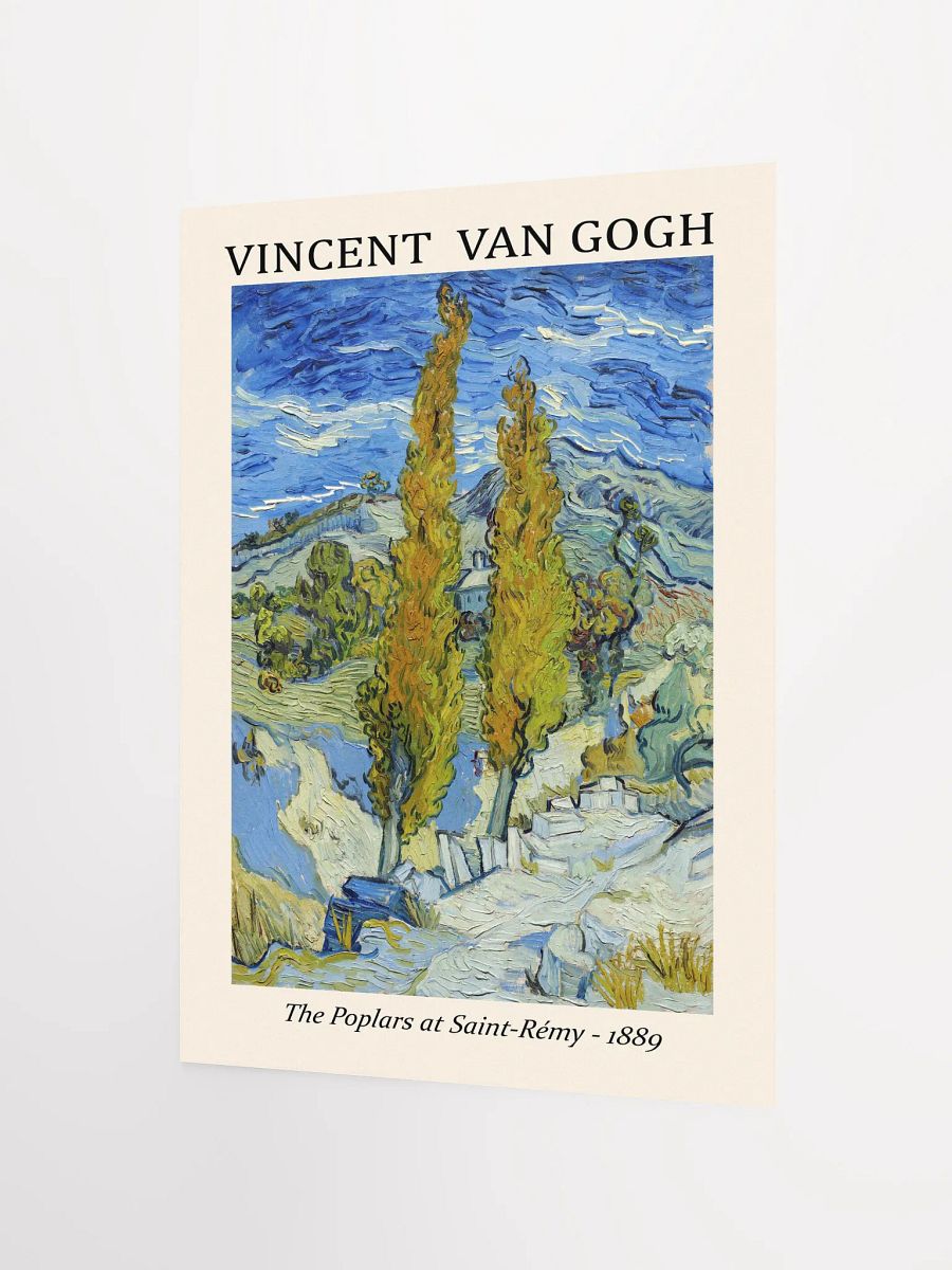 Classic art art poster 'The Poplars at Saint-Rémy' by Vincent van Gogh product image (6)